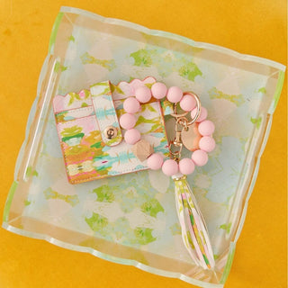 Elephant Falls Acrylic Scalloped Tray - Small, 8" x 8" x 2"