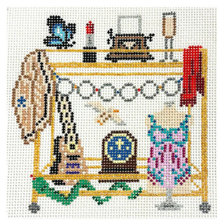 TS Eras Bar Cart Needlepoint Canvas