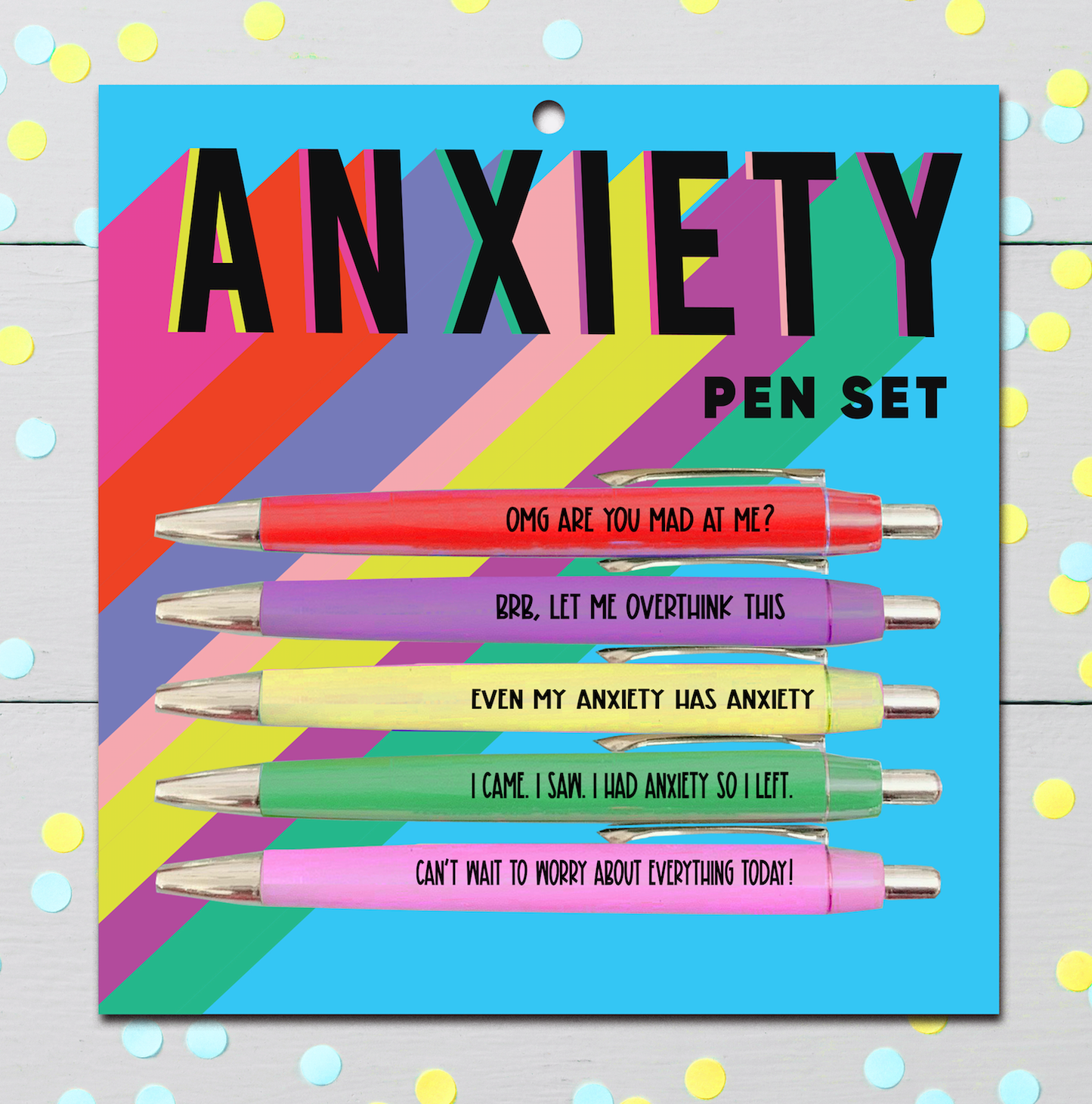 'Anxiety' Pen Set