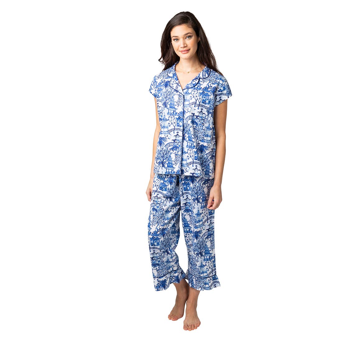 Capri Pajama Set - Garden Party