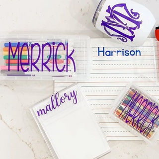 Personalized Crayon (and/or) Marker Box-Office Supplies-[product_category]-Whatsoever Things