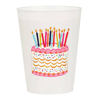 'Birthday Cake' Shatterproof Cups, Set of 10-Drinkware-[product_category]-Whatsoever Things