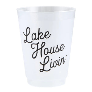 Lake House Livin' Shatterproof cups (set of 8)