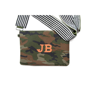 Personalized Camo White Multi Beaded Crossbody (Four Week Delivery)