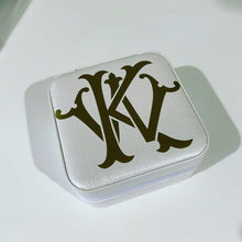 Load image into Gallery viewer, Jewelry Box - six colors (one-color monogram)
