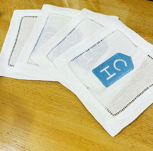 Custom Logo Embroidered Cocktail Napkins