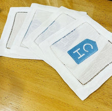 Load image into Gallery viewer, Custom Logo Embroidered Cocktail Napkins
