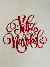 Load image into Gallery viewer, Feliz Navidad Embroidered Guest Towel
