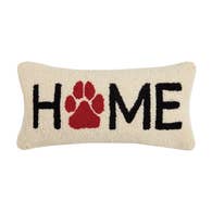 Home Paw Hook Pillow, 9 by 18 inches