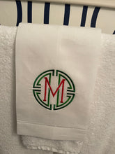 Load image into Gallery viewer, Monogram Medallion Guest Towel
