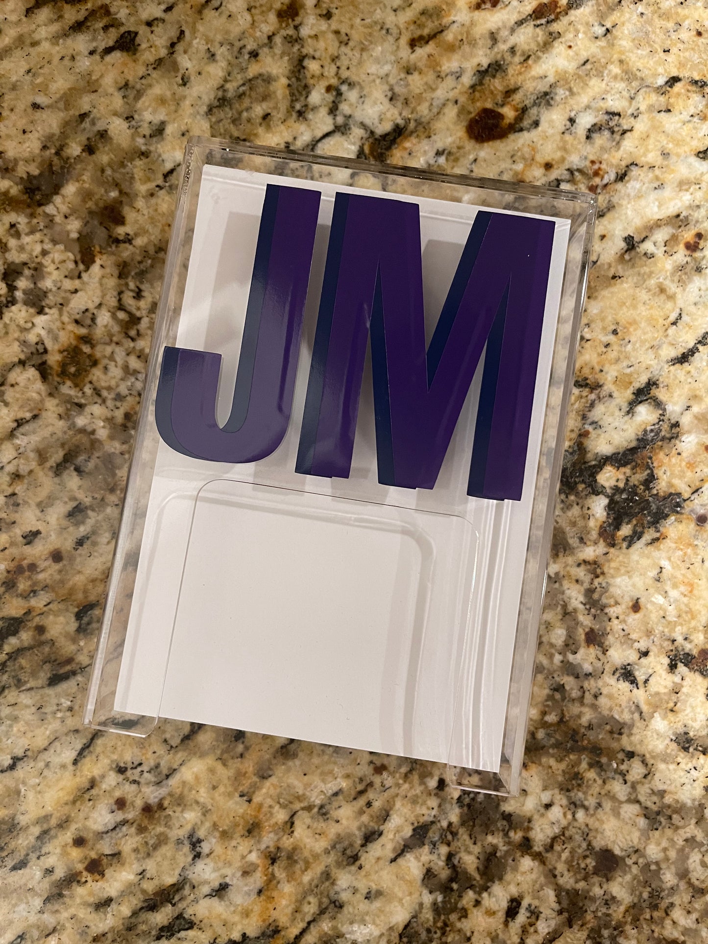 Acrylic Memo Pad Holder (Includes Paper)