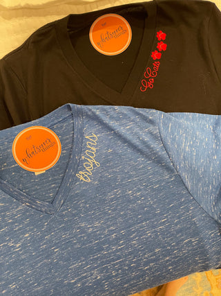 Short Sleeve Unisex V-Neck-Women's Short Sleeves-[product_category]-Whatsoever Things