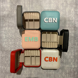 Jewelry Box - six colors (two-color monogram)