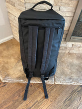 Load image into Gallery viewer, Black (dark gray) Duffle - weekender - overnight bag - backpack
