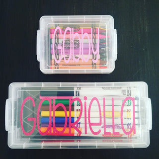Personalized Crayon (and/or) Marker Box-Office Supplies-[product_category]-Whatsoever Things