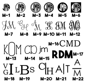 Jewelry Box - six colors (one-color monogram)