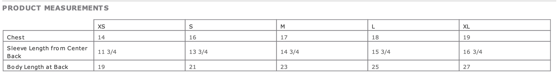 Tie Dye Sizing