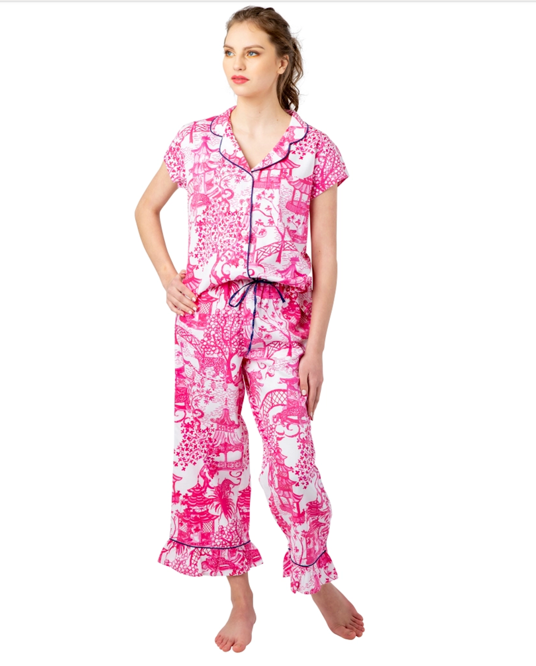 Capri Pajama Set - Garden Party