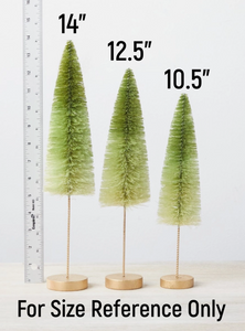 Bottle Brush Trees in Sets of 3 - several colors!