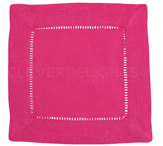 Vintage Vine Initial Embroidered Cocktail Napkins (set of four)-Napkins-[product_category]-Whatsoever Things