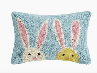 Bunny Duo Hook Pillow-Pillows-[product_category]-Whatsoever Things
