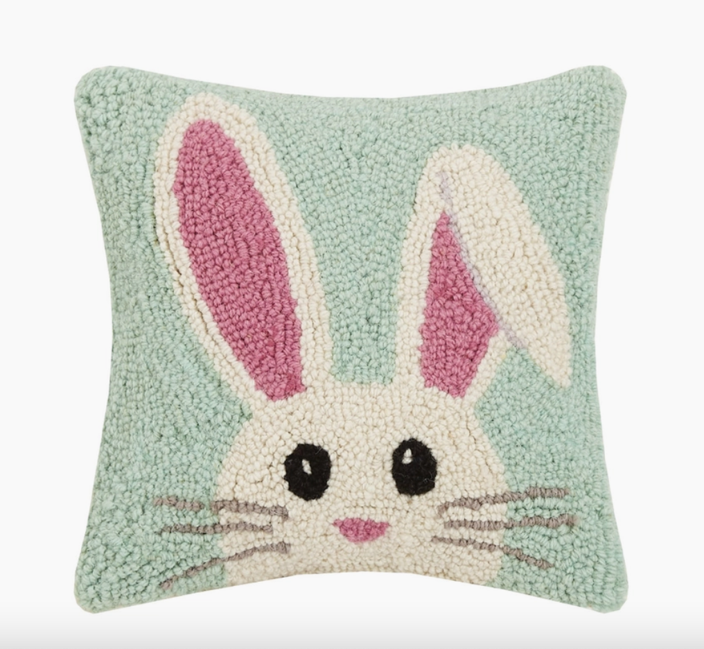 Hello Easter Bunny Hook Pillow