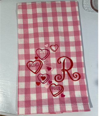 Candy Hearts Embroidered Guest Towel ❤️-Towels-[product_category]-Whatsoever Things