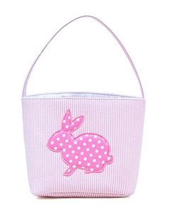 Seersucker Easter Bunny Basket