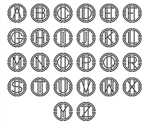 Monogram Medallion Guest Towel
