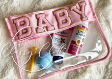 Load image into Gallery viewer, Chenille Letter Clear Pouch - Three Styles!
