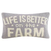 Load image into Gallery viewer, Life Is Better On The Farm Hook Pillow, 12 by 22 inches
