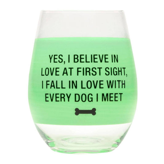 Love At First Sight Stemless Wine Glass