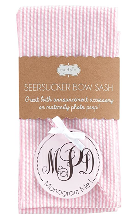 Seersucker Bow Sash
