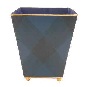Sussex Plaid Square Cachepot 6" inch