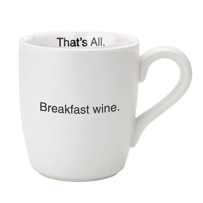 'Breakfast Wine' Mug