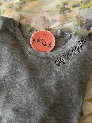 Embroidered Sweatshirt (Adult Sizes)-Women's Sweatshirts-[product_category]-Whatsoever Things