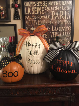 Faux Pumpkins (Various Sizes)-Decor-[product_category]-Whatsoever Things