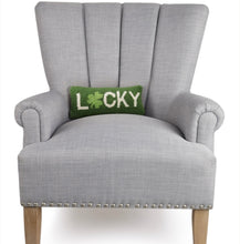 Load image into Gallery viewer, Lucky wool hook pillow
