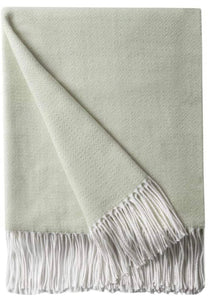 Herringbone Throw Blanket with Embroidery (multiple colors available)