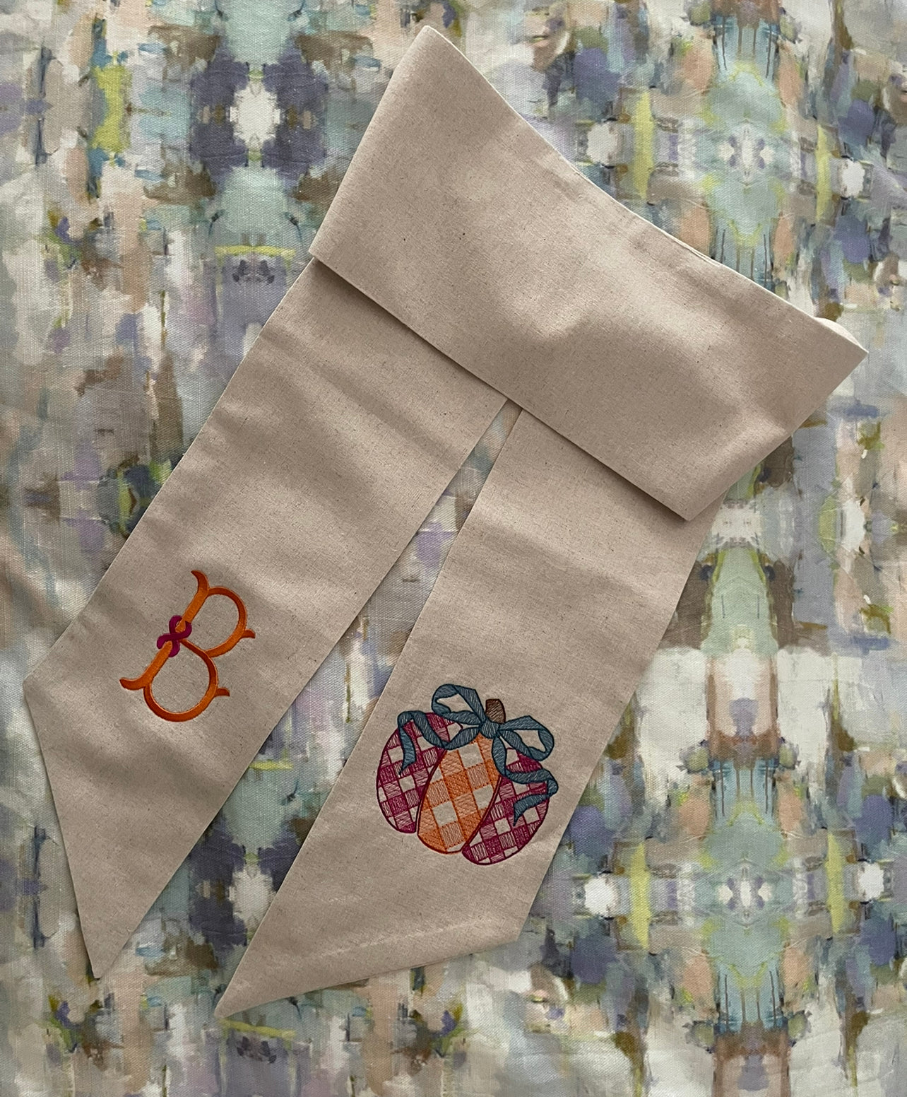 Pumpkin Wreath Sash