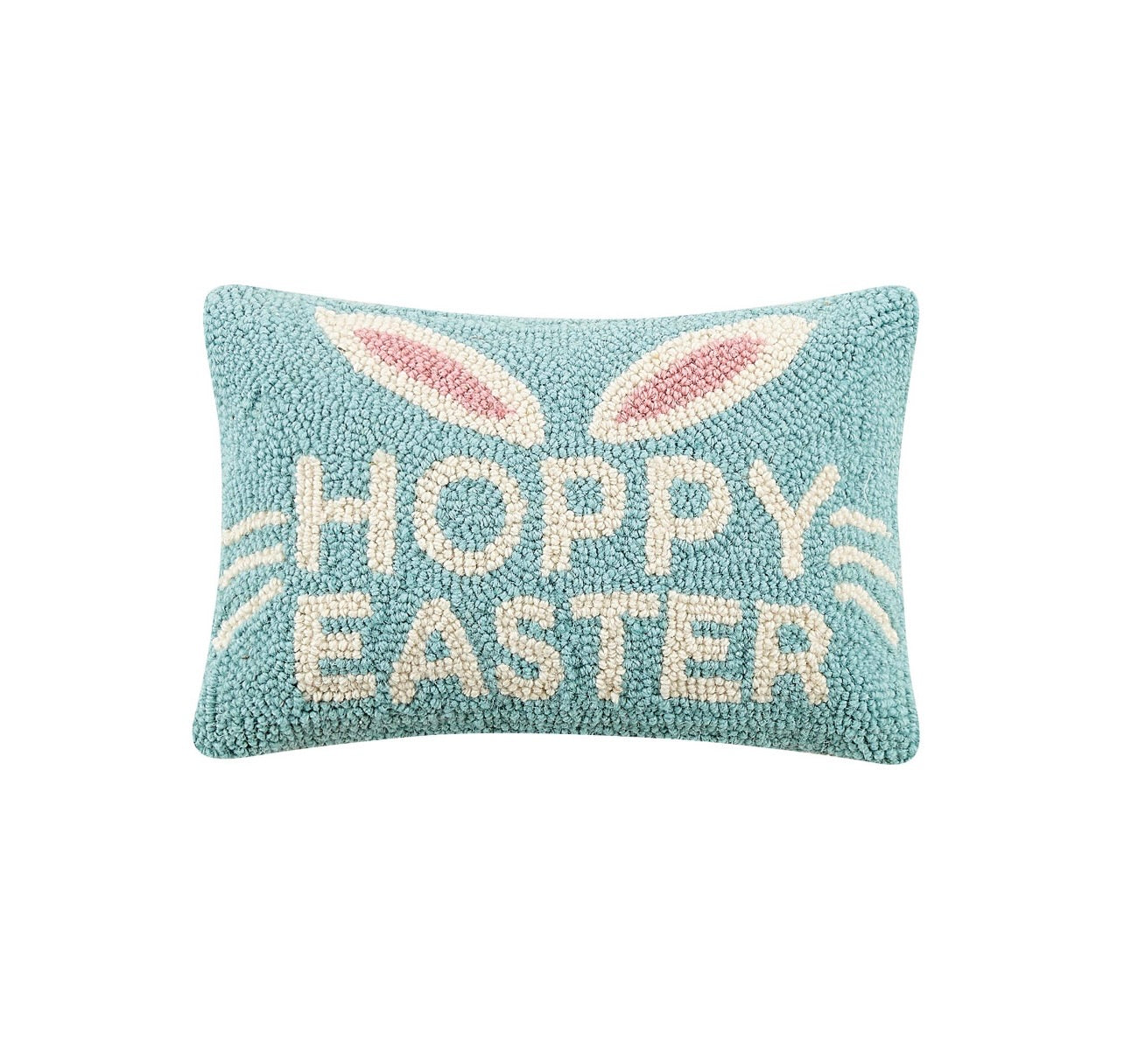 Hoppy Easter wool hook pillow-Throw Pillows-[product_category]-Whatsoever Things