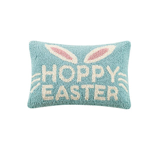 Hoppy Easter wool hook pillow-Throw Pillows-[product_category]-Whatsoever Things
