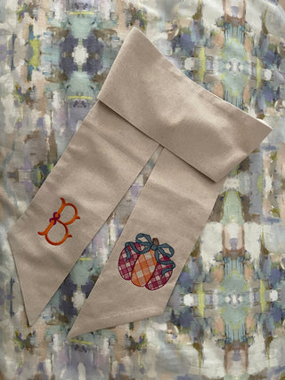 Pumpkin Wreath Sash-Sashes-[product_category]-Whatsoever Things