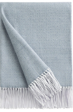 Load image into Gallery viewer, Herringbone Throw Blanket with Embroidery (multiple colors available)
