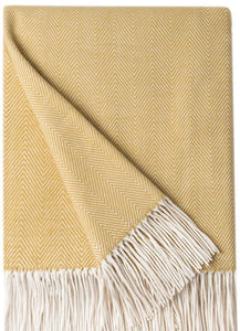 Herringbone Throw Blanket with Embroidery (multiple colors available)