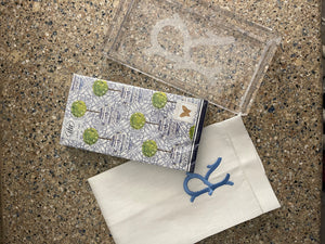 Single Initial Embroidered Guest Towel