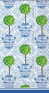 Blue topiary - Guest Napkins - pack of 20