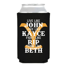 Load image into Gallery viewer, John Kayce Rip Beth Yellowstone Brand Full Color Can Cooler
