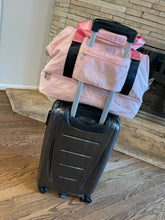 Load image into Gallery viewer, Pink Duffle - weekender - overnight bag
