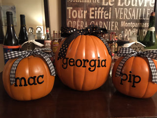 Faux Pumpkins (Various Sizes)-Decor-[product_category]-Whatsoever Things